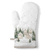 Karácsonyi havas házak mintás sütőkesztyű 18x30 cm Snowy Houses