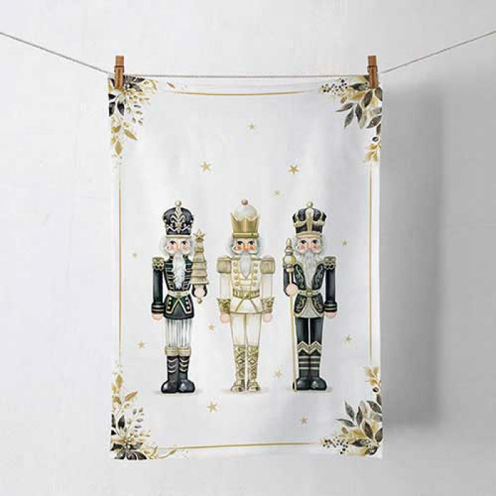 Karácsonyi diótörős konyharuha 100% pamut Royal Nutcrackers kollekció