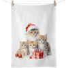 Karácsonyi cicás pamut konyharuha 50x70 cm Meaowy Christmas