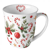 Karácsonyi porcelán bögre Christmas Elements 400 ml