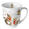 Karácsonyi mókusos porcelán bögre 400 ml Squirrel Family