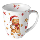 Karácsonyi kakaós-kekszes porcelán bögre 400 ml Cocoa and Cookie