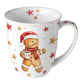 Karácsonyi kakaós-kekszes porcelán bögre 400 ml Cocoa and Cookie