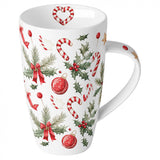 Karácsonyi porcelán nagy bögre Christmas Elements 600 ml