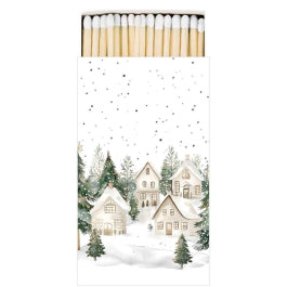 Karácsonyi havas házak mintás gyufa 45 db-os Snowy Houses