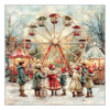 Karácsonyi szalvéta – Vidámpark, 33x33 cm, 20 db-os