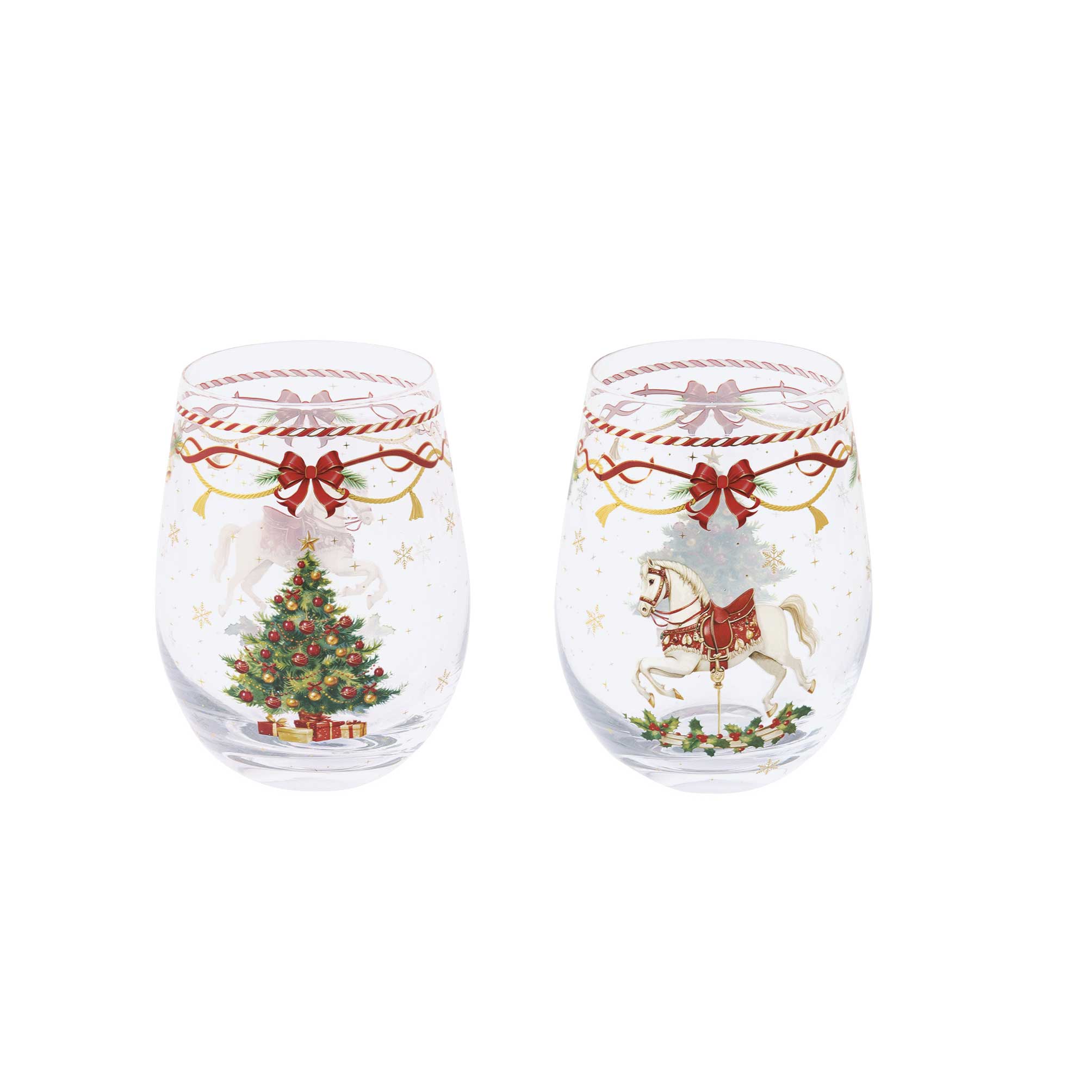 Karácsonyi Üveg pohár 500 ml 2 db-os szett díszdobozban Christmas Tale