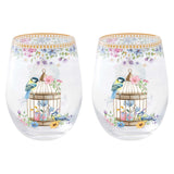 Spring Bloom húsvéti üveg vizes pohár 500ml2db-os szett dobozban