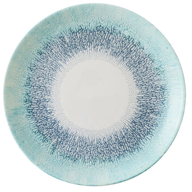 Churchill Studio Print Fusion Aquamarine kék kerámia tányér 28,8 cm
