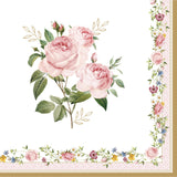 Rózsa mintás Papírszalvéta 33x33cm 20 db-os Chant des Roses