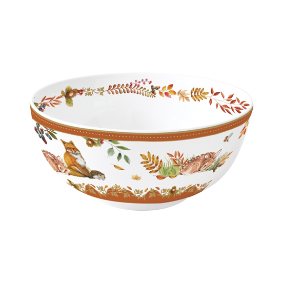 Forest Dream őszi porcelán konyhai tál 15 cm