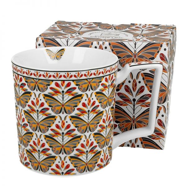 Pillangós porcelán bögre - nagyméretű 750 ml