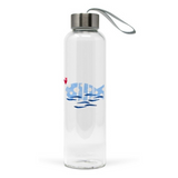 Halas Üveg palack borosilicate üveg 550 ml Poisson Fish Pesce