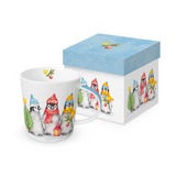 Karácsonyi porcelán bögre 400 ml Sacred Penguins