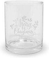 Karácsonyi üveg pohár Merry Christmas felirattal 300 ml
