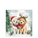 Karácsonyi szalvéta – Cody és Buddy, 25x25 cm, 20 db-os