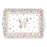 Virág mintás műanyag tálca 33x22 cm Easy Life Mon Amour