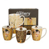 Klimt porcelán bögre szett - 4 darabos 360 ml - díszdobozos