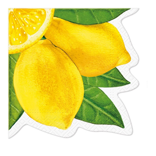 Pure Lemons citromos papírszalvéta 32 cm 12db-os