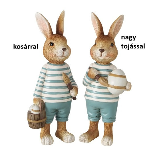Húsvéti dekoráció figura Tojásfestő nyuszi kétféle
