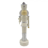Karácsonyfadísz Bézs ezüst diótörő figura 17 cm