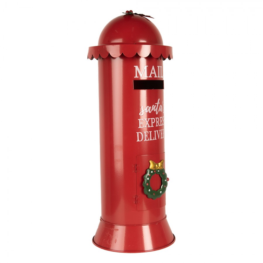 Clayre & Eef piros karácsonyi postaláda Express delivery 52 cm