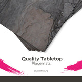 Pimpernel parafa tányéralátét Midnight Slate 4 db