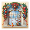 Háromrétegű karácsonyi papírszalvéta 33x33 cm 20 db Holiday Arch Decor