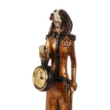 Lord Leclerc kutyafigura órával 50 cm – arany