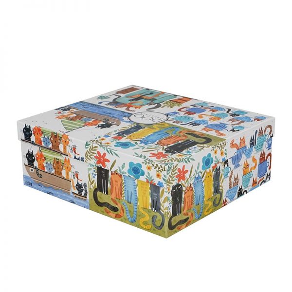 Macskavilág porcelán bögre szett - 4 darabos 360 ml - díszdobozos
