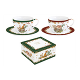 Forest Dream őszi porcelán teáscsésze 240 ml 2 személyes dobozban Easy Life