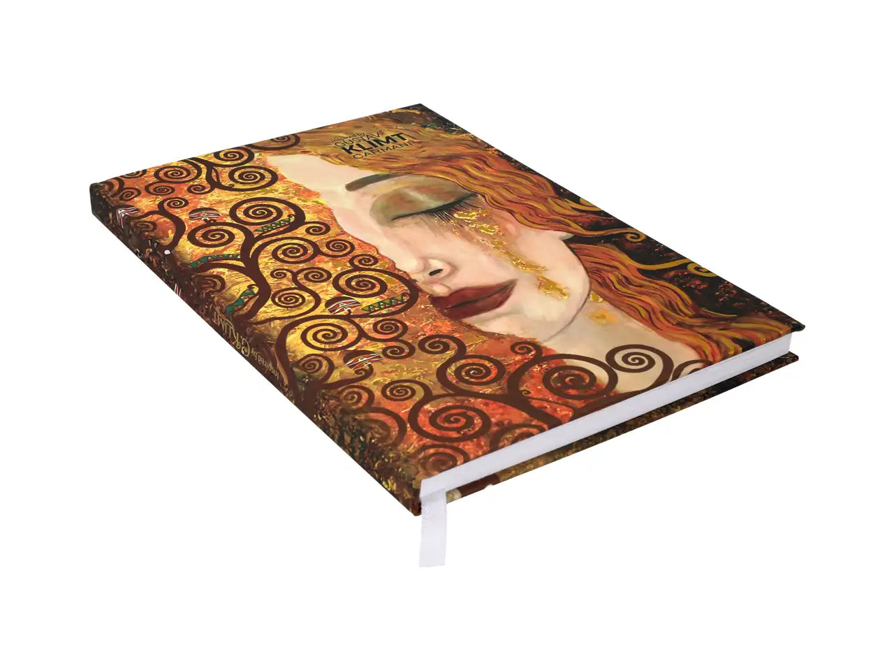 Vonalas notesz füzet kemény fedeles 21x14,5 cm 80 oldalas Klimt Arany könnyek