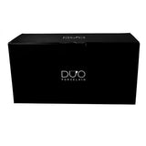 Duo Twilight fehér porcelán csésze aljjal - 250 ml - 6 személyes készlet