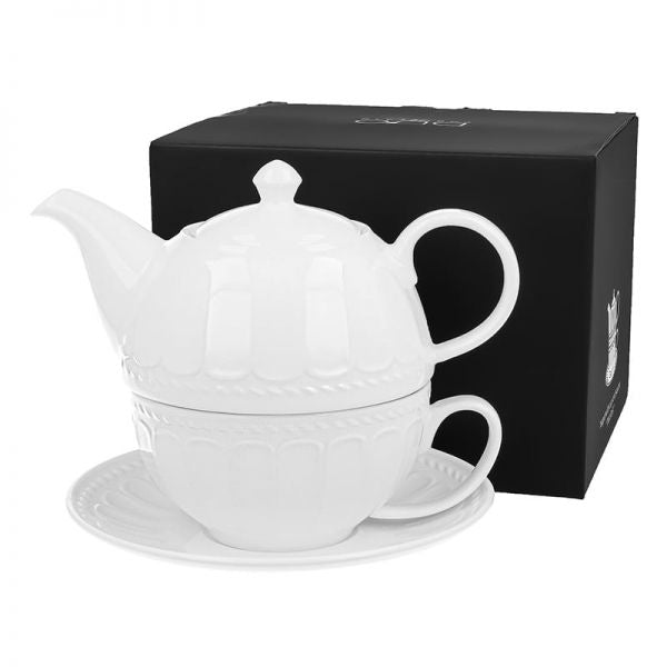 Duo Twilight fehér porcelán teázó szett - 1 személyes - 300/550 ml
