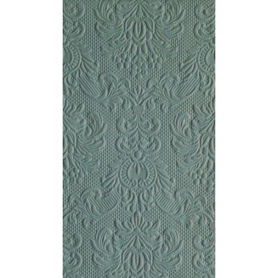 Elegance sage dombornyomott papírszalvéta 33x40 cm 12 db-os