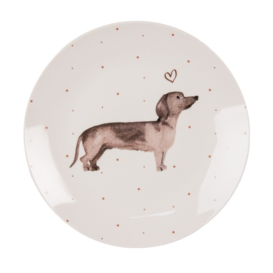 Tacskó mintás porcelán desszertes tányér 20 cm