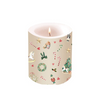 Karácsonyi átvilágítós viasz gyertya 9x7,5 cm Heritage Christmas beige