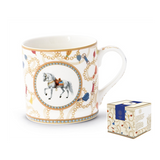 Porcelán bögre 400 ml díszdobozban lovas mintával Cheval