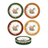 Forest Dream porcelán őzikés desszertes tányér 19 cm szett 4db-os – Easy Life