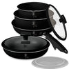 9 részes indukciós edénykészlet matt fekete Berlinger Haus Matte Black