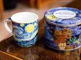 Porcelán bögre 380 ml fém díszdobozban Van Gogh Csillagos éj
