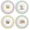Spring Bloom húsvéti porcelán desszertes tányér 4 db szett díszdobozban