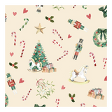 Karácsonyi szalvéta Heritage Christmas beige 33x33 cm 20 db-os