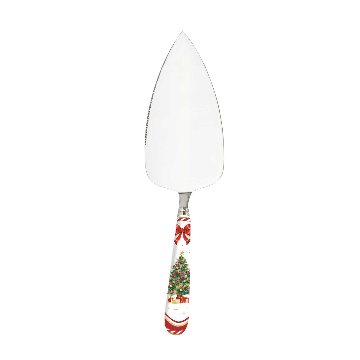Karácsonyi Rozsdamentes acél torta lapát porcelán nyéllel Christmas Tale
