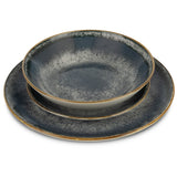 Berlinger Haus 18 részes porcelán étkészlet Aspen antik szürke