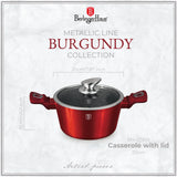 Berlinger Haus Lábas fedővel (2.5 L) – indukciós – Metallic Line- Burgundy Edition