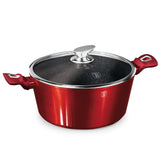 Berlinger Haus Lábas fedővel (5.35 L) – indukciós – Metallic Line- Burgundy Edition