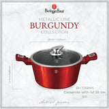 Berlinger Haus Lábas fedővel (5.35 L) – indukciós – Metallic Line- Burgundy Edition