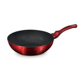 Berlinger Haus indukciós wok serpenyő 28 cm, 3,2 l – Metallic Line Burgundy Edition