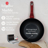 Berlinger Haus indukciós wok serpenyő 28 cm, 3,2 l – Metallic Line Burgundy Edition